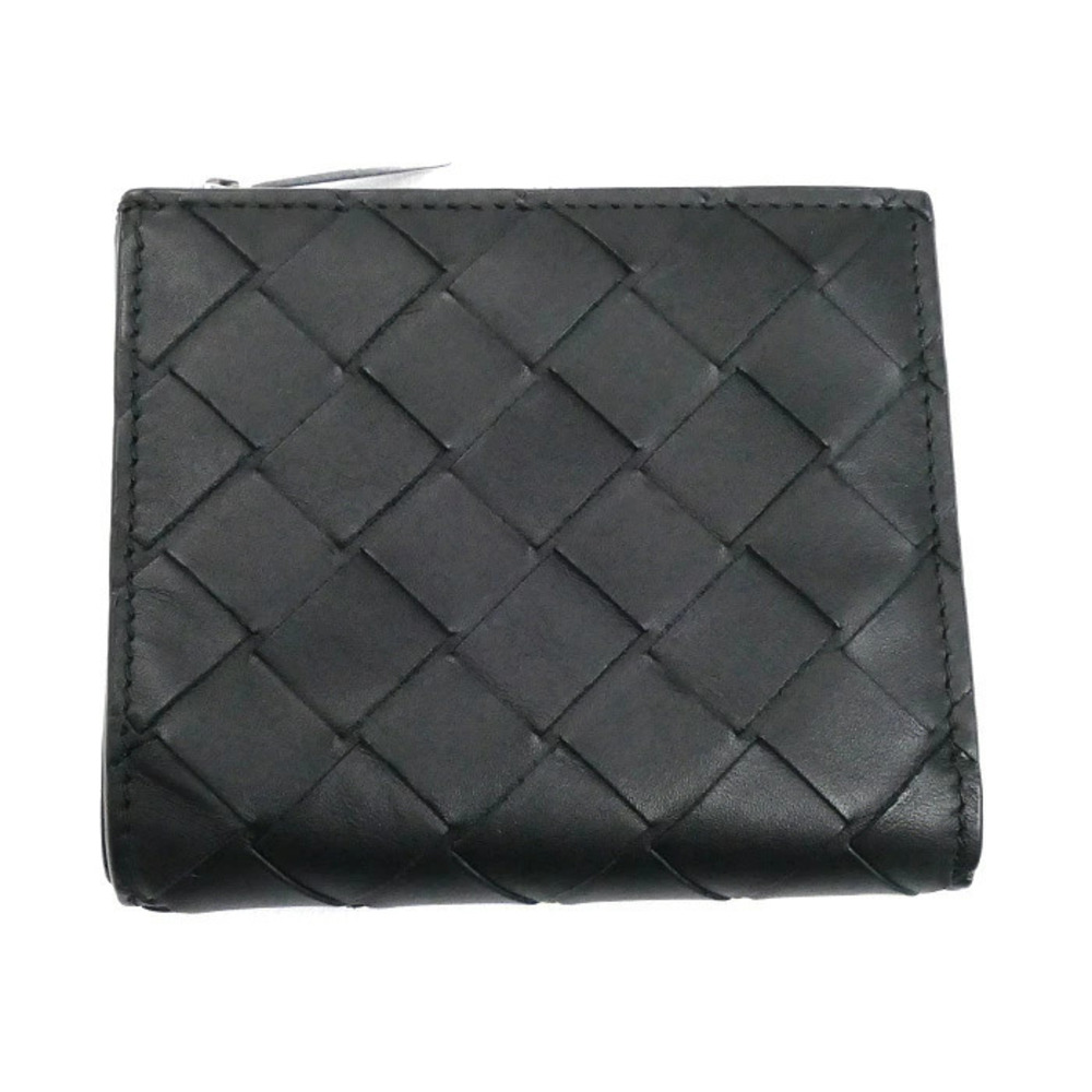 Bottega Veneta Intrecciato Compact Wallet Bifold Black